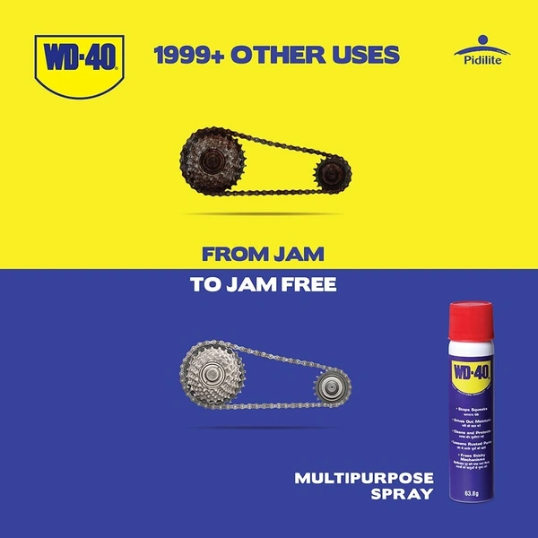 Pidilite WD-40 Multipurpose Spray for Home Improvement, 63.8g - 63.8g