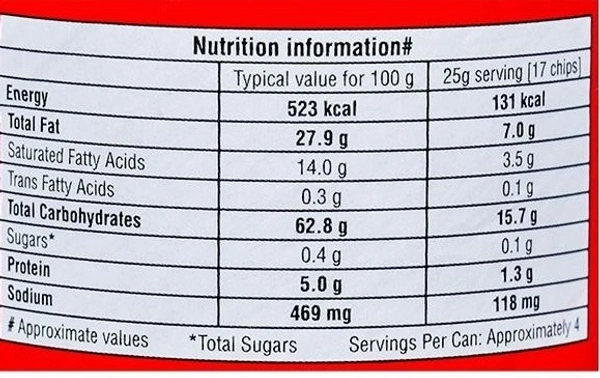 Pringles Potato Crisps Orginal, 110g - 110g