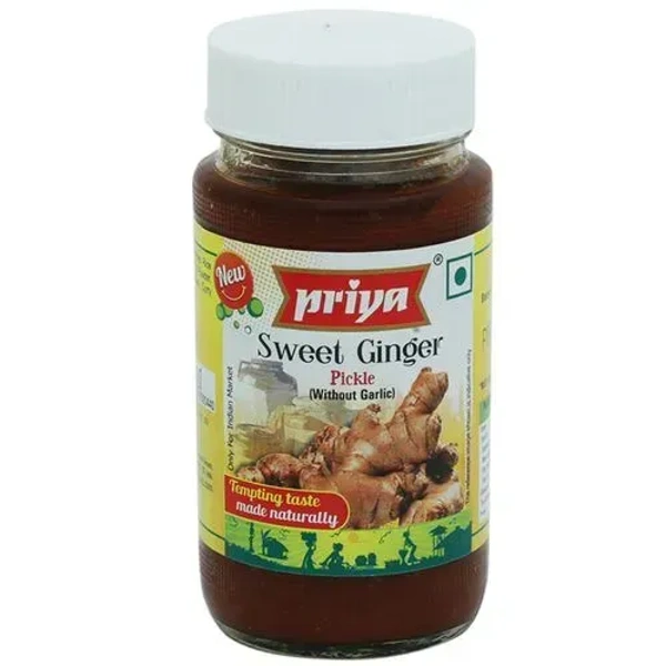 Priya Ginger Pickle Without Garlic, 300g - 300g