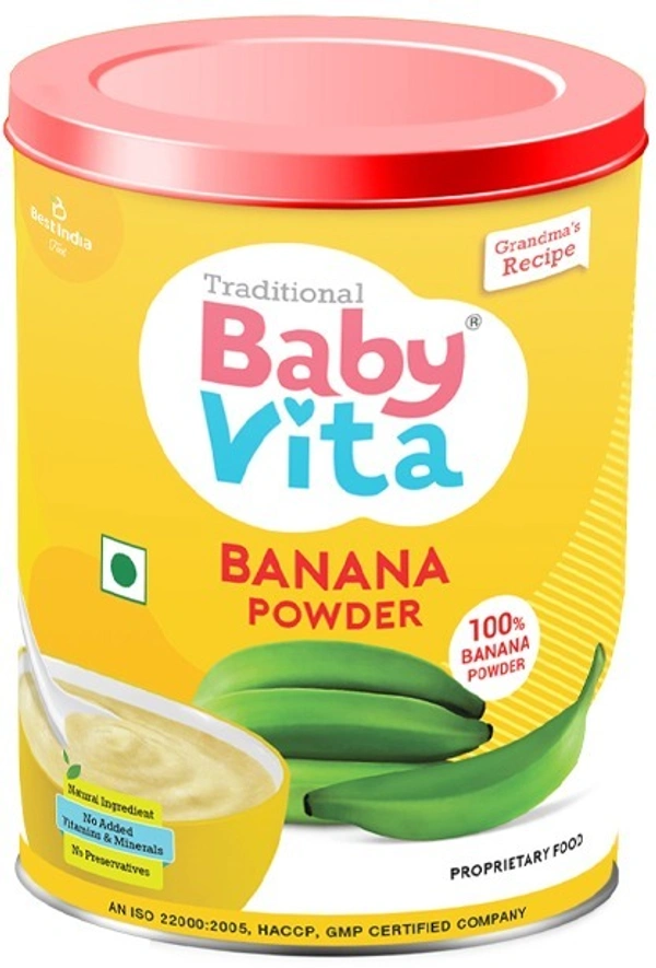 Baby Vita Banana Powder Jar, 300g - 300g