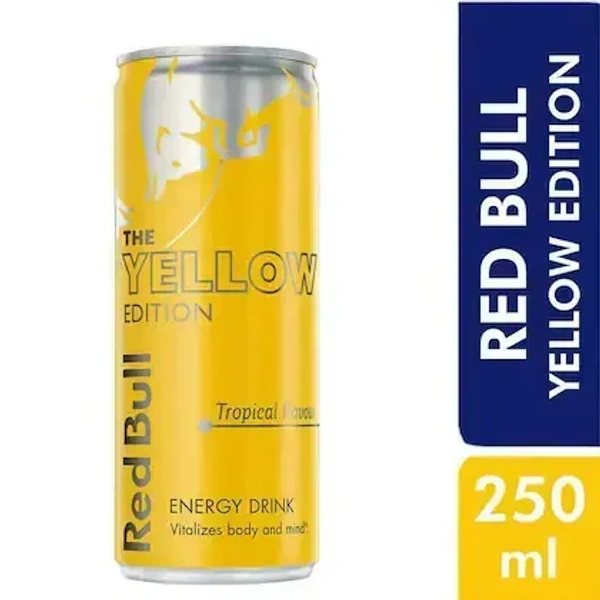 Redbull Energy Drink Yellow Edition Can, 250 ml