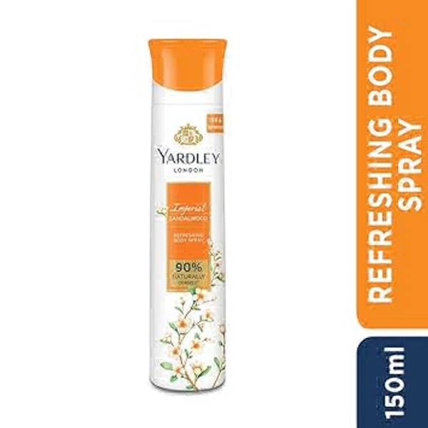Yardley London Imperial Sandal Wood Refreshing Body Spray, 150 ml - 150 ml