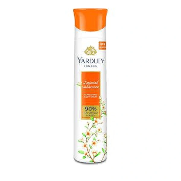 Yardley London Imperial Sandal Wood Refreshing Body Spray, 150 ml - 150 ml