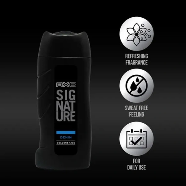 AXE Signature Cologne Talc Denim, 100g - 100g