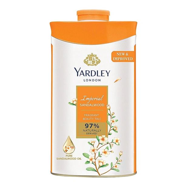 Yardley London Imperial Sandalwood Perfumed Talc, 100g - 100g