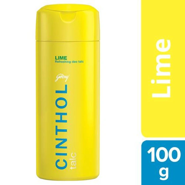 Godrej Cinthol Talc Lime, 100g - 100g