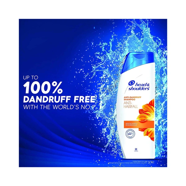 Head & Shoulders Head& Shoulder Anti  Hair Fall Shampoo Anti Dandruff, 340 ml - 340 ml
