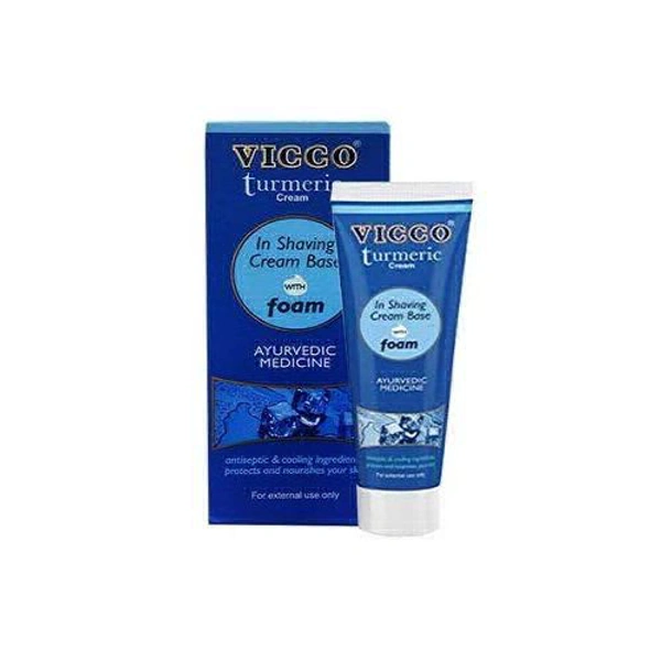 Vicco Turmeric Cream In Shaving Cream Base With Foam Ayurvedic Medicine, 30g - 30g