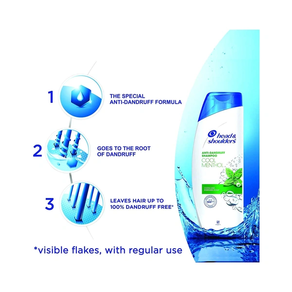 Head & Shoulders Head& Shoulders Anti Dandruff Shamboo Cool Menthol, 180 ml - 180 ml