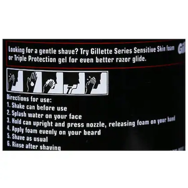 Gillette Classic Regular Pre Shave Foam, 418g - 418g