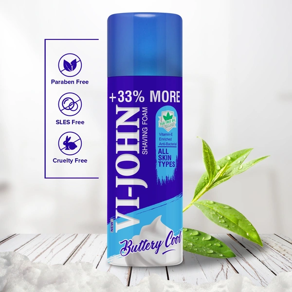 Vi-john Vi-John Shaving Foam All Skin Type, 400g - 400g