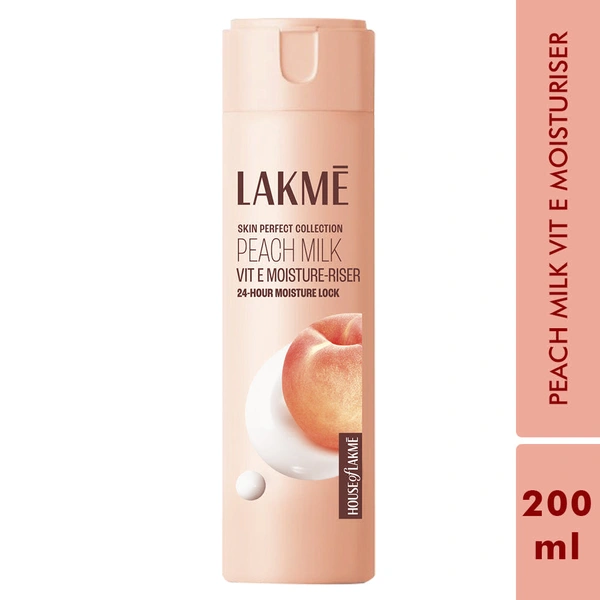 Lakme Peach Milk Moisturizer Body Lotion, 200 ml - 200 ml