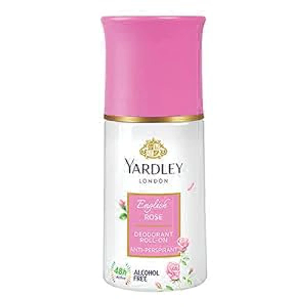 Yardley London English Rose Deodorant Roll-On, 50 ml - 50 ml