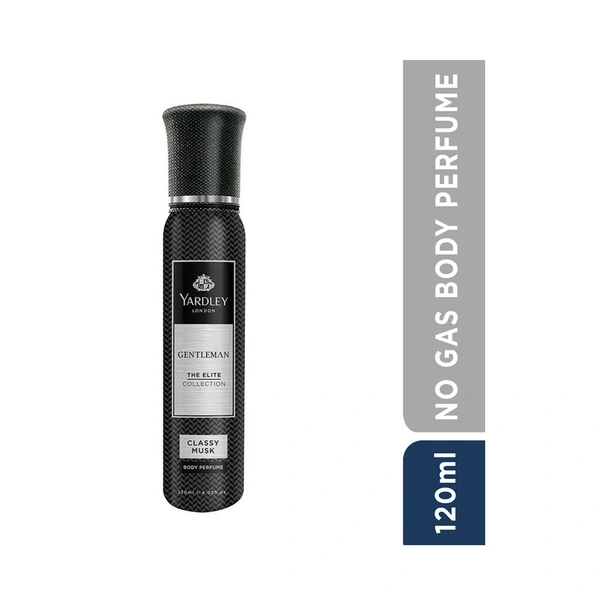 Yardley London Body Perfume Classy Musk Gentleman, 120 ml - 120 ml