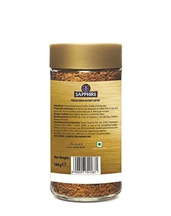 Sapphire Gold Instant Coffee, 100g - 100g