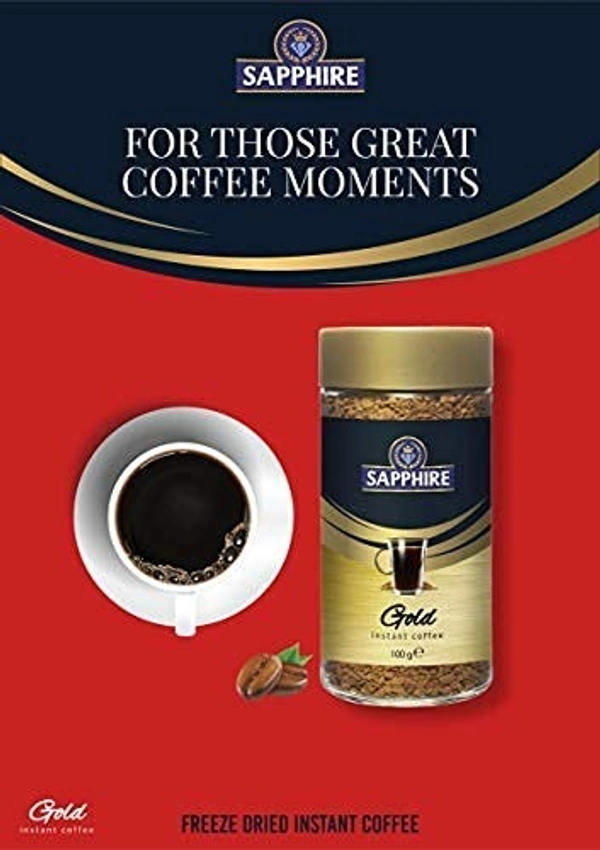 Sapphire Gold Instant Coffee, 100g - 100g