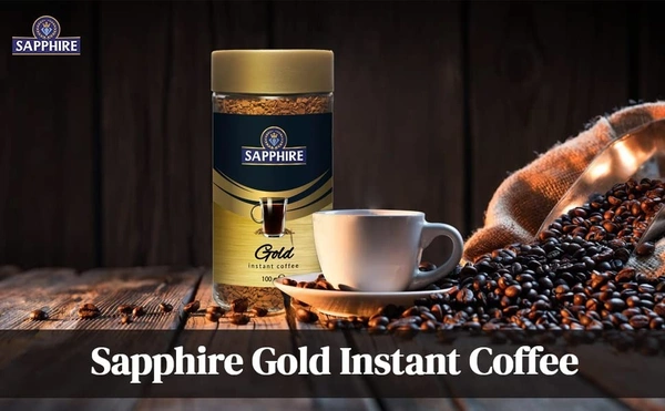 Sapphire Gold Instant Coffee, 100g - 100g