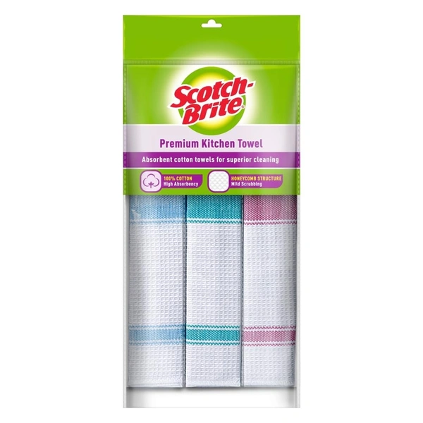 Scotch Brite Kitchen Towel, 3 pcs - 3 pcs