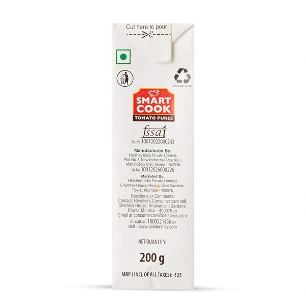 Smart Cook Tomato Puree, 200 ml - 200 ml