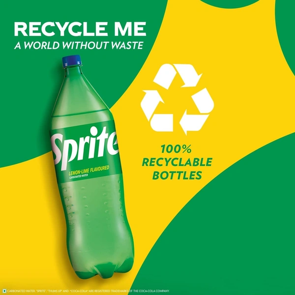 Sprite Lime Flavoured Soft Drink 2.25 L - 1.75L