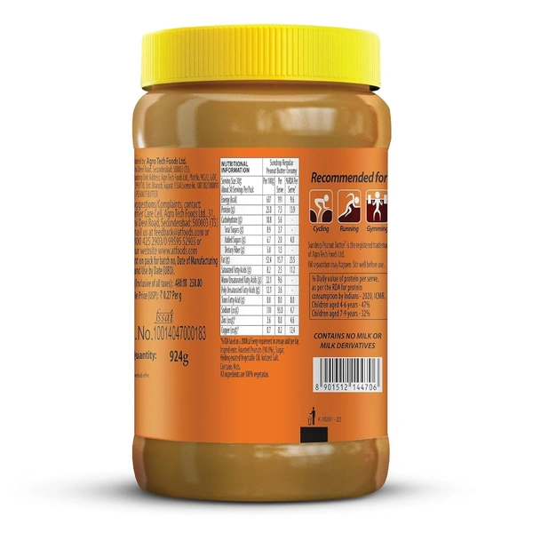 Sundrop Peanut Butter Creamy Regular, 924g - 924g