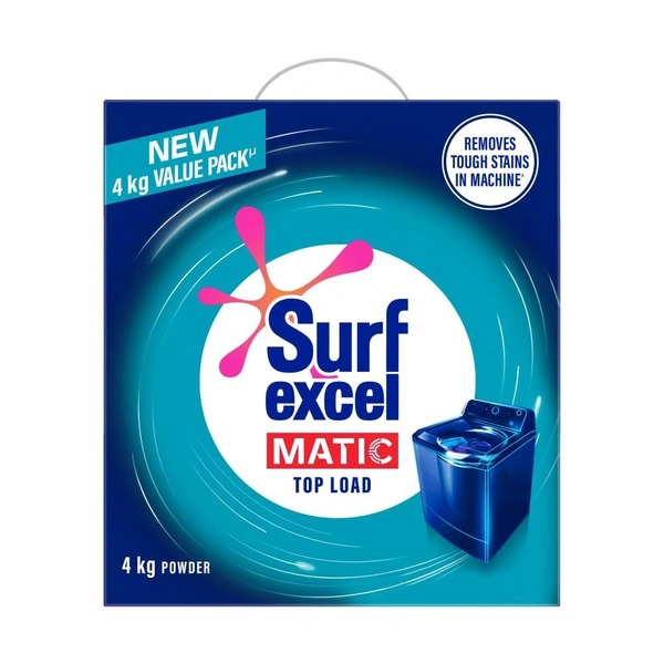 Surf Excel Matic Top Load Detergent Powder, 4 kg - 4 kg