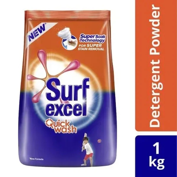 Surf Excel Quick Wash Detergent Powder, 1 kg - 1 kg
