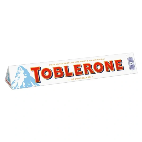 Toblerone Toblerone Swiss White Chocolate With Honey Almond Nougat 100g - 100g