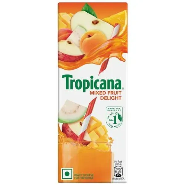 Tropicana Juice Mixed Fruit Delight Tetra Pack, 250 ml
