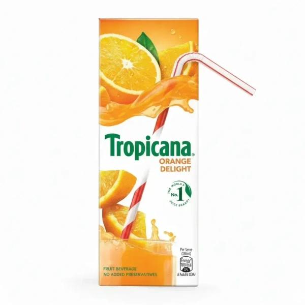 Tropicana Juice Orange Delight Tetra Pack, 200 ml