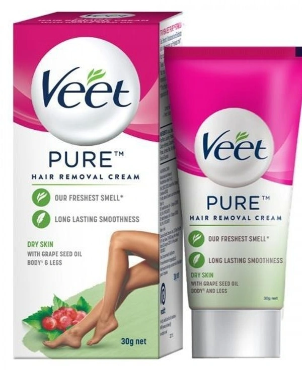 Veet Hair Removal Cream Dry Skin Shea Butter& Lily Fragrance, 30g - 30g