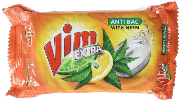 Vim Dishwash Bar Extra Anti Bac with Neem, 300g - 300g