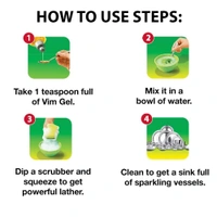 Vim Dishwash Liquid Lemon, 500 ml - 500 ml