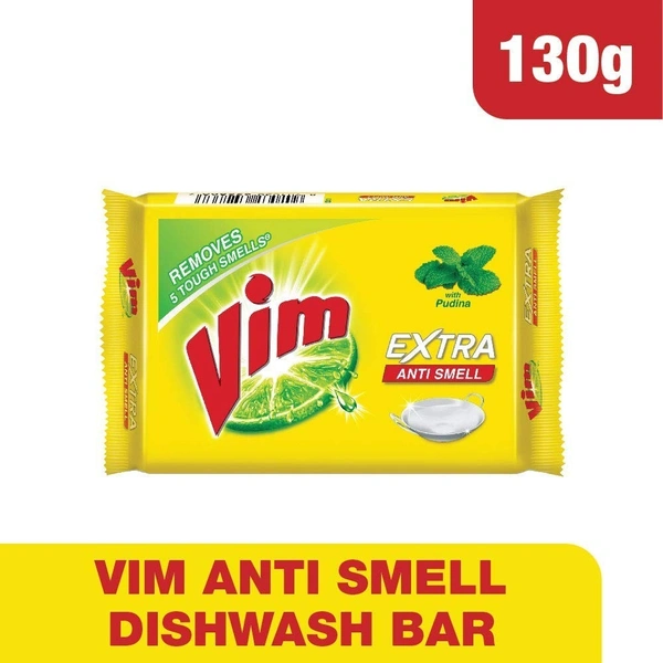 Vim Extra Anti Smell Pudina, 135g - 135g