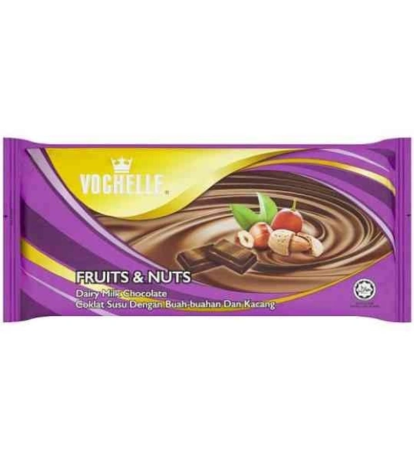 Vochelle Fruits Nuts Diary Milk Chocolates, 277g - 277g