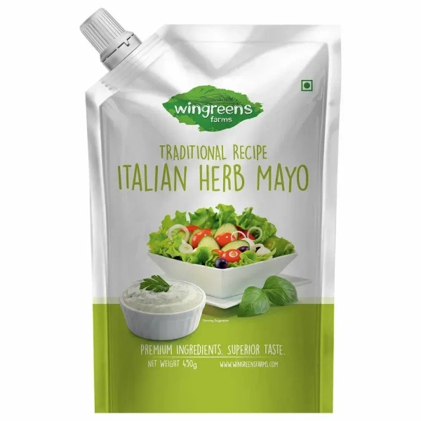 Wingreens Italian Herb Mayo, 450g - 450g