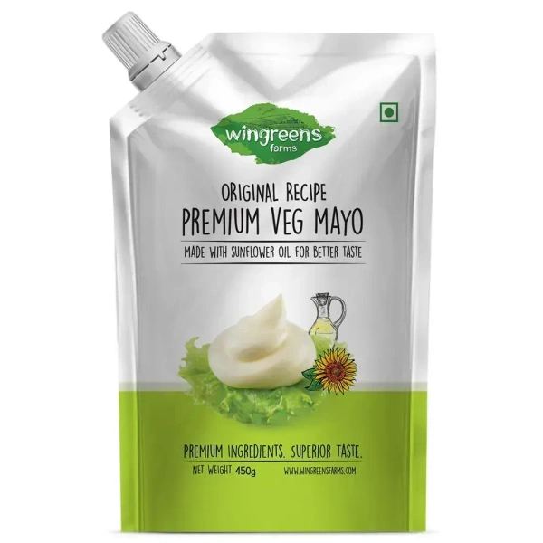 Wingreens Premium Veg Mayo, 450g - 450g