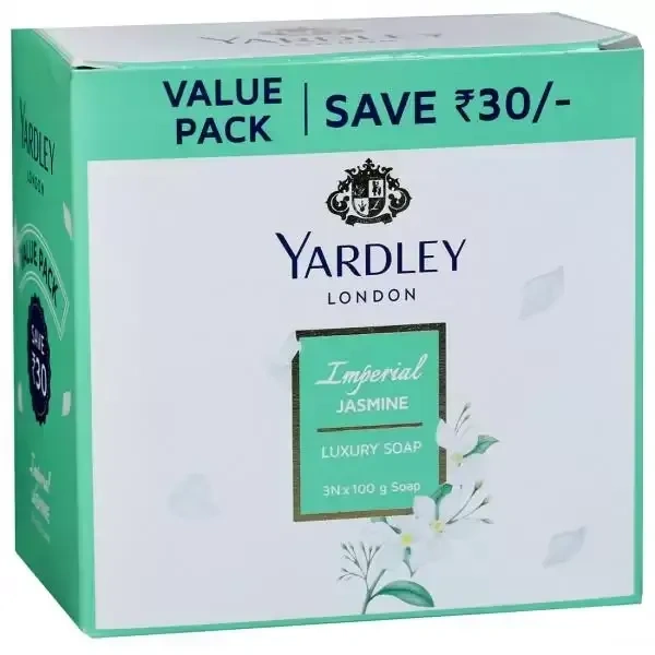 Yardley Jasmine Soap (Pack of 3), 100g - 100g