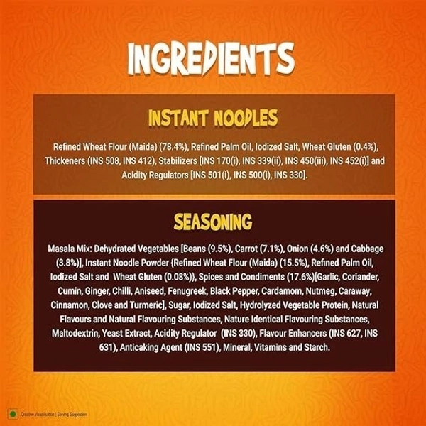 Sunfeast Yippee Noodles Magic Masala Four in One Pack Pouch, 280g - 280g