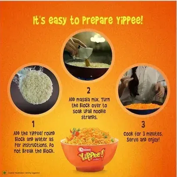 Sunfeast Yippee Noodles Magic Masala 2 in 1 Pouch, 135g - 135g