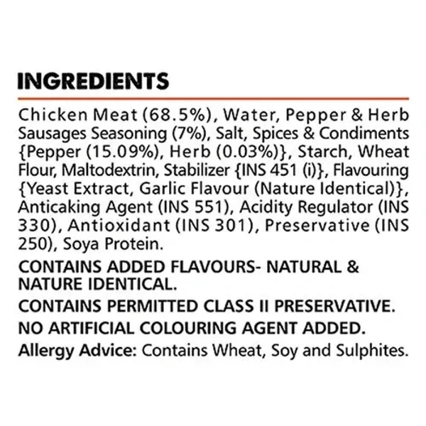 Yummiez Chicken Pepper& Herb Salami, 250g - 250g