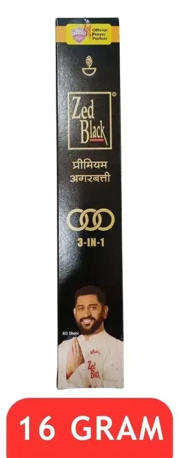 Zed Black Incense Sticks Premium 3 In 1, 16g - 16g