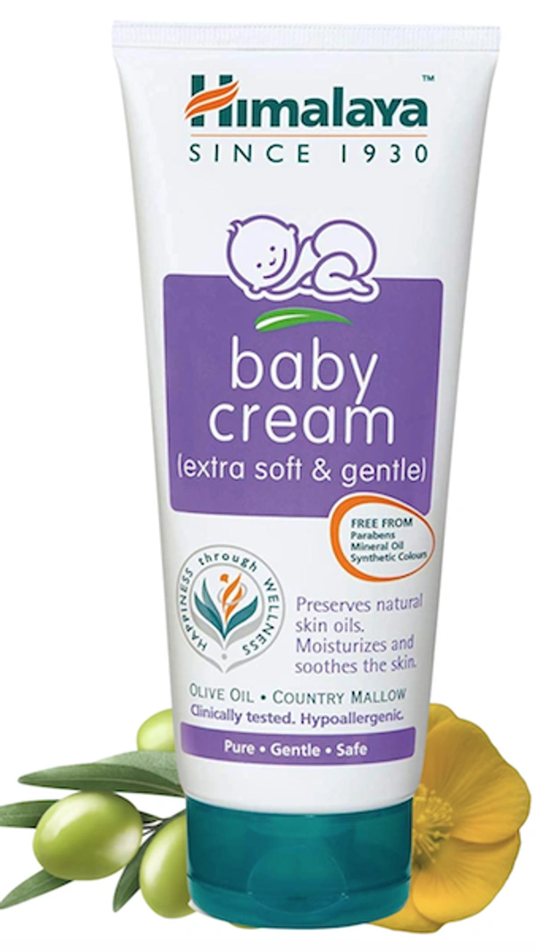 Himalaya Baby Cream Extra Soft& Gentle Olive Oil& Country  Mallow Tube, 100 ml