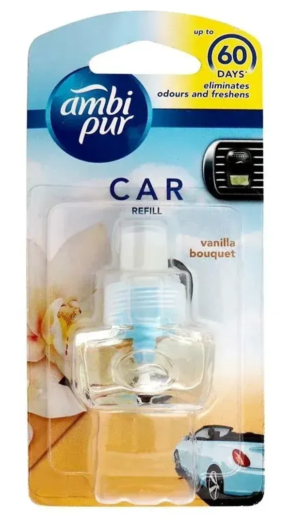 Ambi Pur Car Refill Vanilla Bouquet 60 days, 7.5 ml