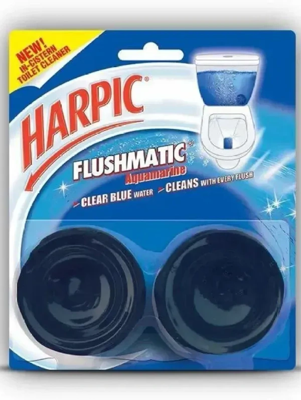 Harpic Disinfectant Flushmatic Toilet Cleaner Aquamarine, 100g - 100g