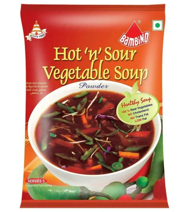 Bambino Hot N Sour Vegetable Soup Powder, 45g - 45g