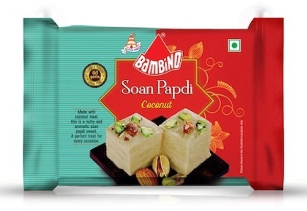 Bambino Soan Papdi - Coconut, 250g - 250g