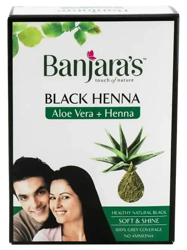 Banjara's Black Henna Aloe Vera + Henna, 50g - 50g