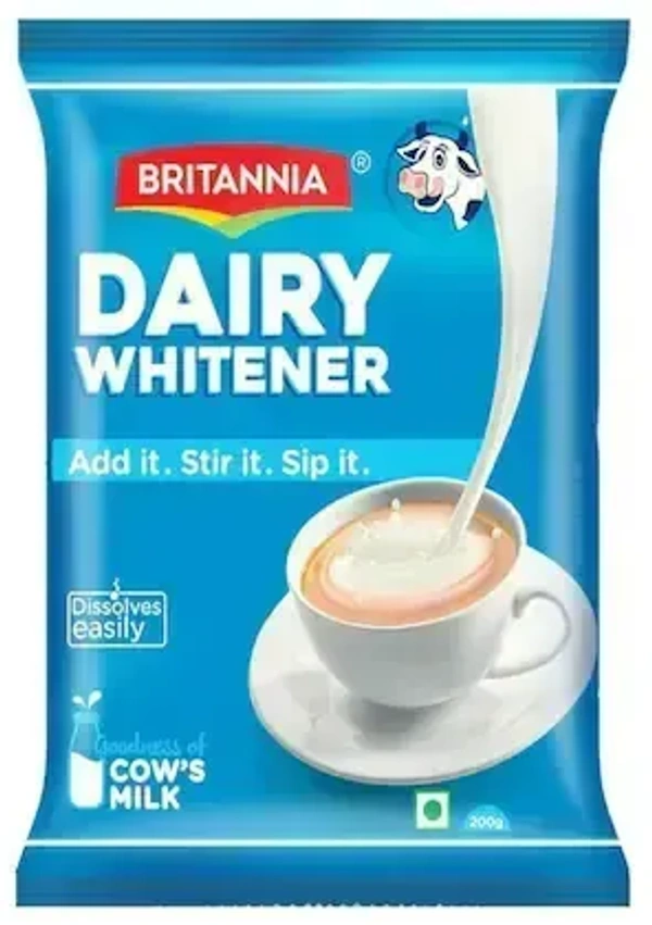 Britannia Dairy Whitener Milk Powder - 200g - 200g