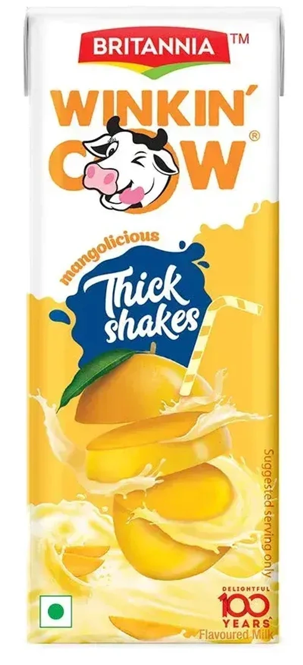 Britannia Winkin Cow Thick Shake Mango 180ml - 180ml